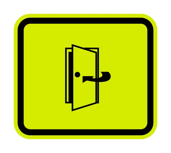 Tür geschlossen halten Symbolschild isoliert auf weißem Hintergrund, Vektor Illustration EPS.10 — Stockvektor