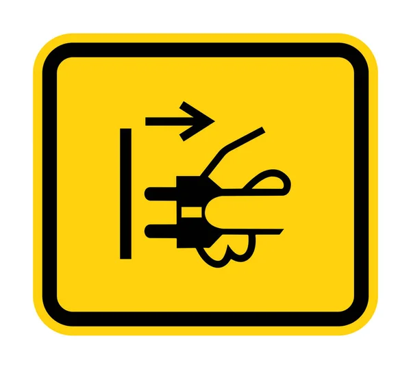 PPE Icon.Disconnect netstekker van elektrische stopcontact Symbool teken Isoleren op witte achtergrond, Vector Illustratie — Stockvector