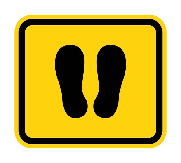 Do Not Walk Or Stand Here Symbol Sign Isolate on White Background,Vector Illustration — Stock Illustration Do Not Walk Or Stand Here Symbol Sign Isolate on White Background,Vector Illustration Royalty Free Stock Vectors
