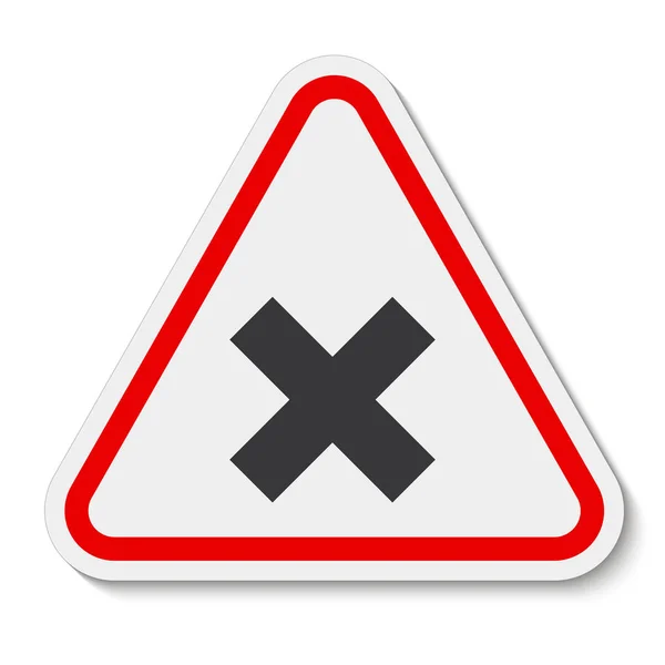 Cuidado con el aislamiento de signos irritantes sobre fondo blanco, ilustración vectorial EPS.10 — Vector de stock