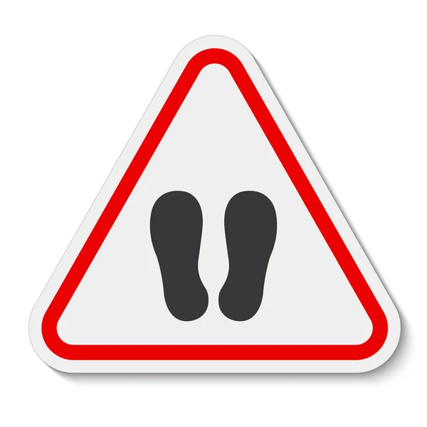 Do Not Walk Or Stand Here Symbol Sign Isolate on White Background,Vector Illustration — Stock Illustration Do Not Walk Or Stand Here Symbol Sign Isolate on White Background,Vector Illustration Stock Vector