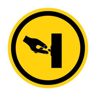 PPE Simge Kapatma İşareti İzolasyonu Beyaz Arkaplanda, Vektör Resimleme EPS.10 