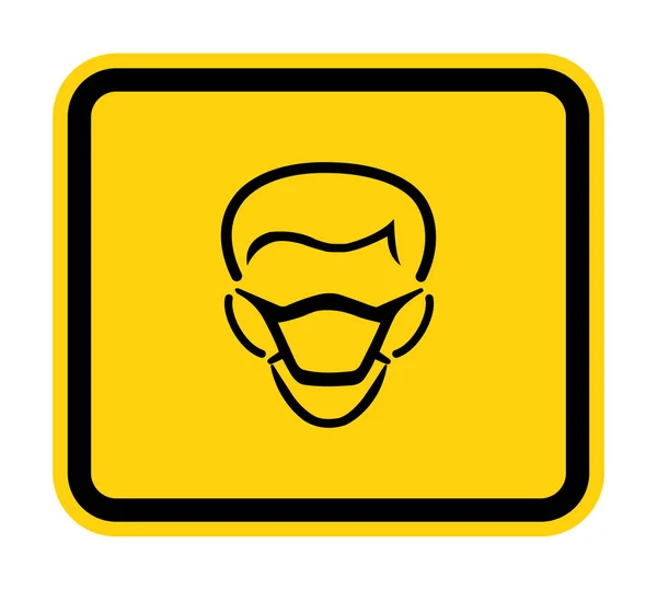 PPE Icon.wear mask Symbol Sign Isolate on White Background, Vector Illustration EPS.10 — 图库矢量图片