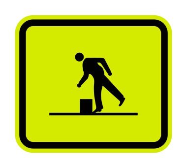 Beyaz Arkaplanda Engeller Sembol İzolasyonu, Vektör Resimleme EPS.10 