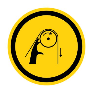 El dolaşıklığı Rollers Sembol İşareti Beyaz Arkaplanda İzole, Vektör Resimleri 