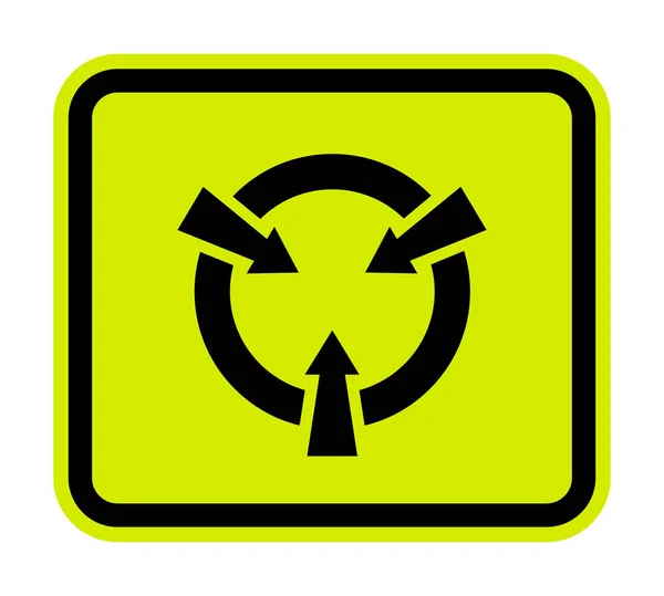 Elektrostatisch gevoelig apparaat (ESD) Symbool Sign Isolate On White Achtergrond, Vector Illustration EPS.10 — Stockvector