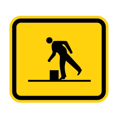 Beyaz Arkaplanda Engeller Sembol İzolasyonu, Vektör Resimleme EPS.10 