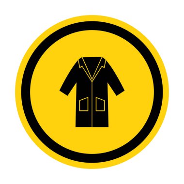 PPE Simgesi. Önlük Sembol İşareti İzole Ekle Beyaz Arkaplanda, Vektör Resimleme EPS.10 