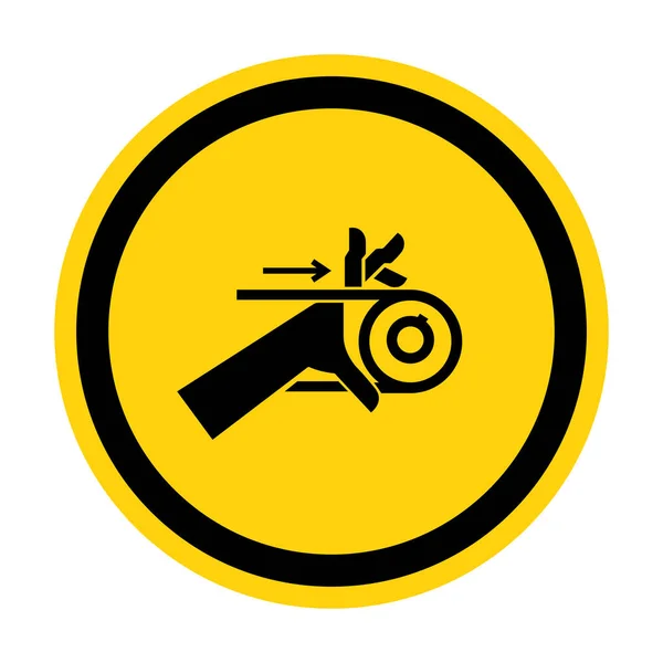 Hand Entanglement Belt Drive Symbol Sign  Isolate On White Background,Vector Illustration EPS.10 — Stock Vector