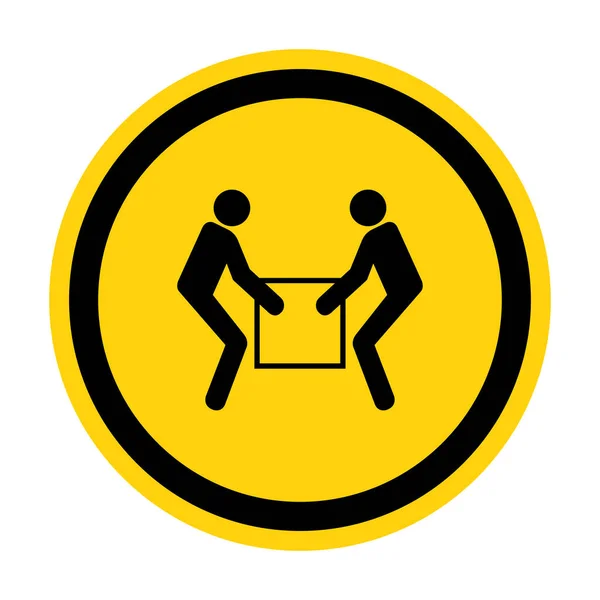 Use o sinal do símbolo do elevador de duas pessoas isolar no fundo branco, ilustração do vetor EPS.10 —  Vetores de Stock