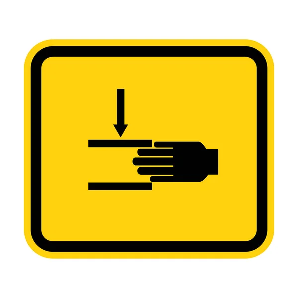 Beware Crushing Hand Symbol Απομονώστε Λευκό Φόντο Διανυσματική Απεικόνιση Eps — Διανυσματικό Αρχείο