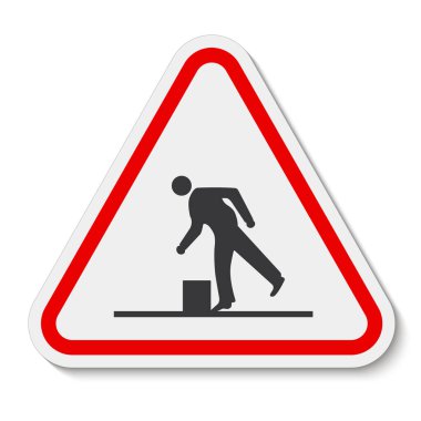 Beyaz Arkaplanda Engeller Sembol İzolasyonu, Vektör Resimleme EPS.10 