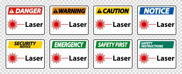 Laser Symbol Sign Symbol Sign Isolate Transparent Background Vector Illustration — Stock Vector