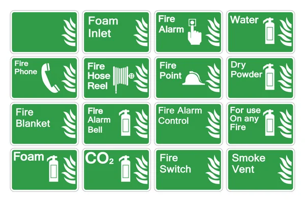 Ορισμός Πλακέτας Συμβόλου Πυρκαγιάς Λευκό Φόντο Απεικόνιση Διανυσματικών Φορέων — Διανυσματικό Αρχείο
