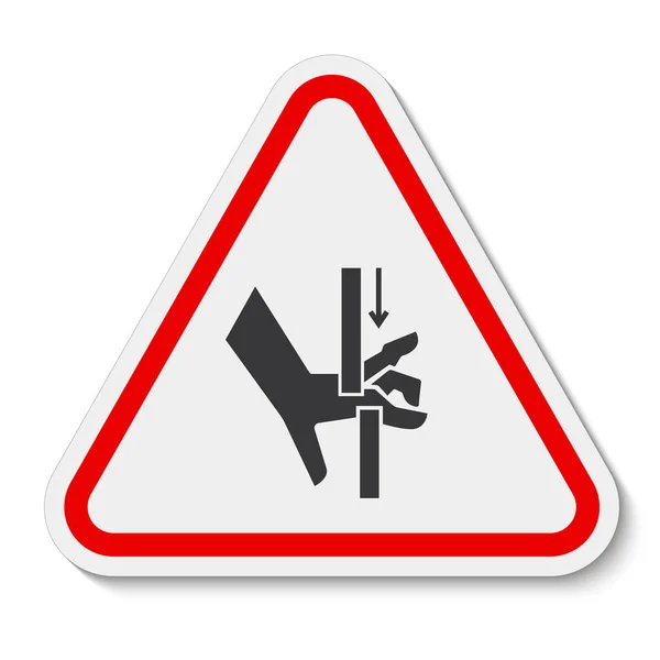 Hand Crush Moving Parts Symbol Zeichen Vektorillustration Isolation Auf Weißem — Stockvektor