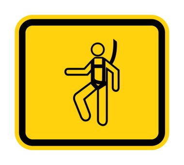 Beyaz Arkaplanda Sembol Takma Kemeri İşareti İzolasyonu, Vektör İllüstrasyonu EPS.10 