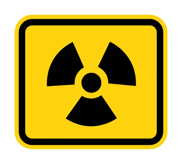 Radiation Hazard Symbol Sign Isolate White Background Vector Illustration Eps — Stock Vector