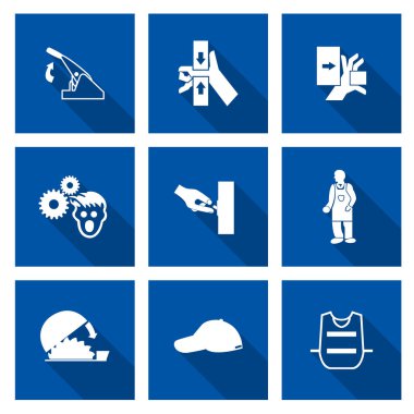 Gerekli Kişisel Koruyucu Ekipman (PPE) Sembol, Güvenlik Simgesi 