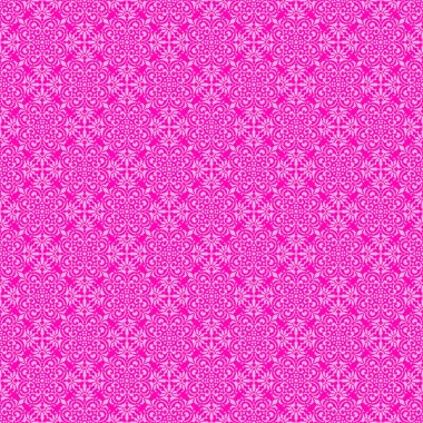 Openwork fantezi, dikişsiz desen, dantel pembe, vektör