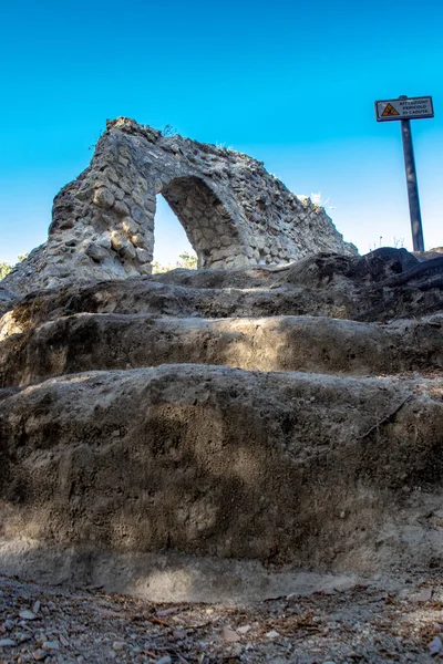 Bacoli Talya Ağustos 2019 Antik Cuma Kentindeki Apollo Tapınağı Antik — Stok fotoğraf