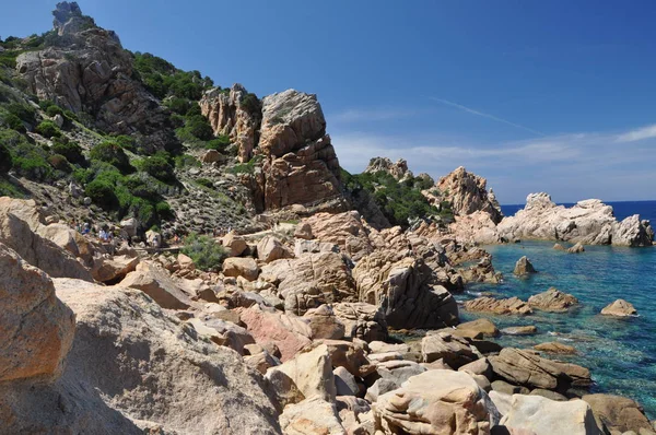 Li Cossi plaża Sardynia Costa Paradiso wyspa Włochy — Zdjęcie stockowe