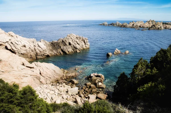 Playa Li Cossi Costa Paradiso Isla de Cerdeña Italia — Foto de Stock