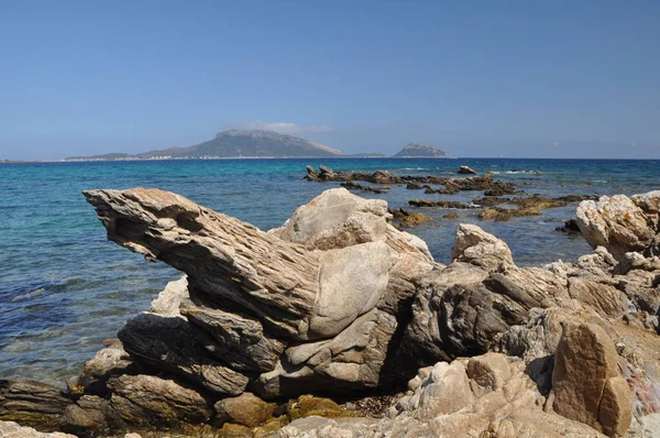 Landschaft Figaroli Insel in Sardinen im Sommer in Italien — Stockfoto