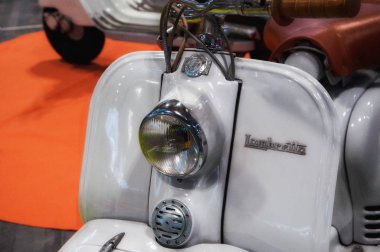 Piaggio lambretta vintage sıçramak motorlu scooter motosiklet motosiklet lambretta