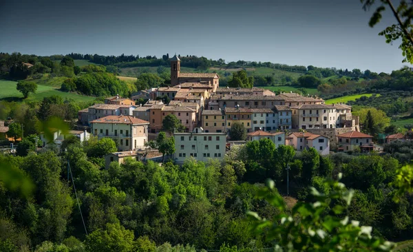 Urbino is een ommuurde stad in de regio Marche Italië, — Stockfoto