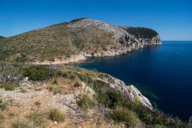 İtalya Sardinya manzara cala ali aranci Körfez