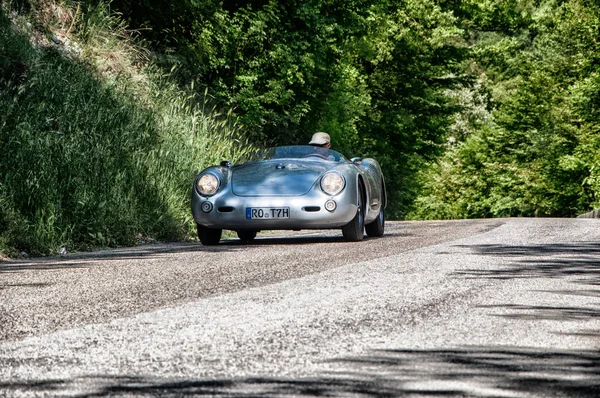 HISZPANIA PORSCHE SILVER — Zdjęcie stockowe