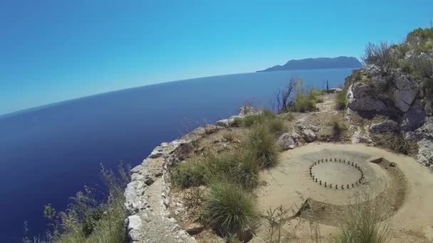 Сардиния-Кала-Мореска — стоковое видео