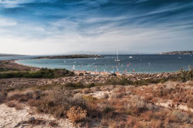  Pollo plaj güzel Sardunya Adası