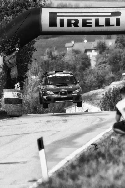 SUBARU IMPREZA WRC 1997 การชุมนุมรถแข่งเก่า — ภาพถ่ายสต็อก