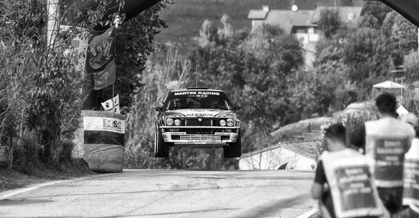 LANCIA DELTA EVO 1994 old racing car rally — Stock Photo, Image