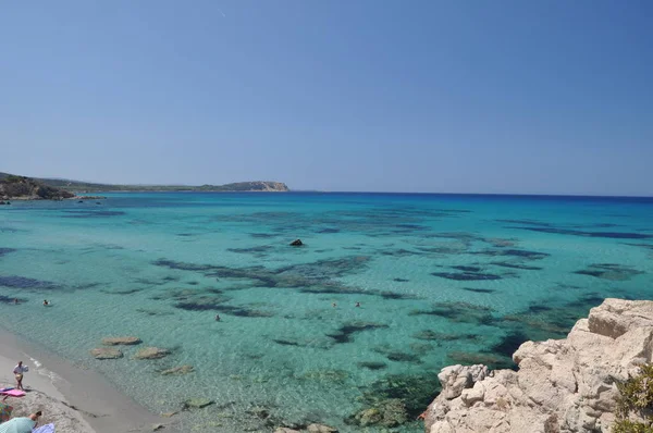 Maiore-Sardinia Gallura, a kék tenger — Stock Fotó