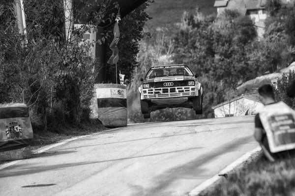 Audi Quattro 1983 Oude Racewagen Rally Legend 2017 Beroemde Historische — Stockfoto