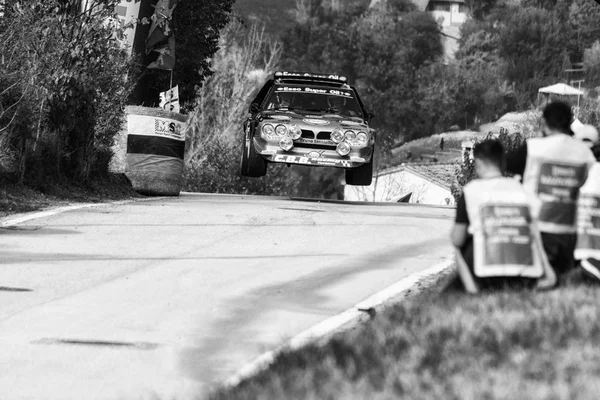 Lancia Delta 1986 Rali Velho Carro Corrida Legência 2017 Famosa — Fotografia de Stock