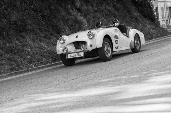 Gola Del Furlo Itália Maio Triumph Sports 1955 Carro Corrida — Fotografia de Stock