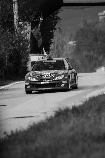 Sanmarino Oct 2017 Peugeot 206 Wrc 1999 Velho Carro Corrida — Fotografia de Stock