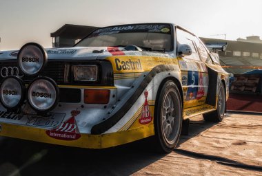  Audi spor Quattro S1 eski yarış araba ralli tarihi yarış