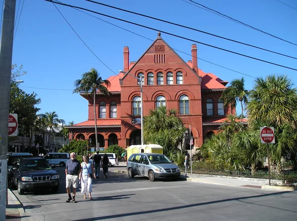 Key West Florida Usa Исторический Популярный Центр Центре Города Уэст — стоковое фото