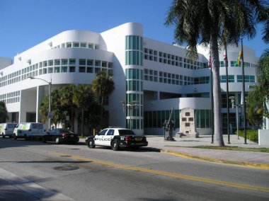 Beach miami florida ABD manzara