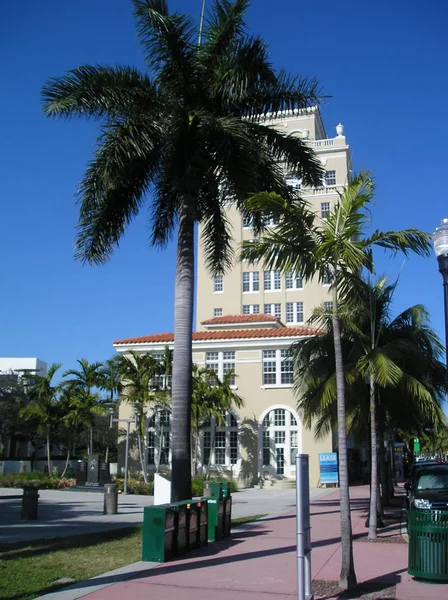 Táj Beach Miami Florida Amerikai Egyesült Államok — Stock Fotó