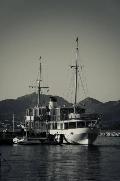 Olbia Sardinia August 2019 Alicia Yacht Vintage Yacht Construction 1930 — 图库照片