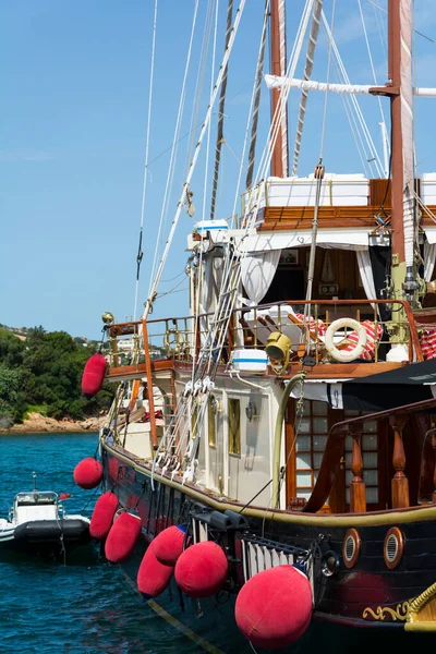 Olbia Sardinia August 2019 Jacht Vintage Yacht Porto Cervo Sardinia — Stockfoto