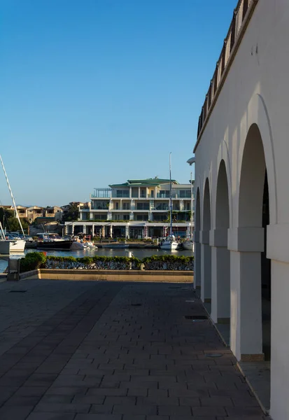 Olbia Sardinia Ağustos 2019 Olbia Limanı Ndaki Maxy Yatı — Stok fotoğraf