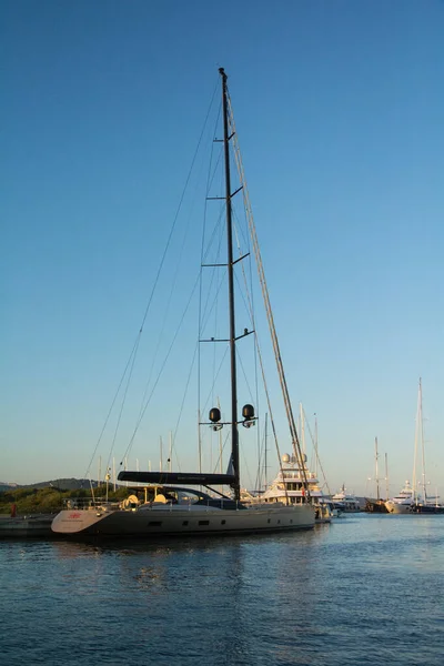 Olbia Sardinia Августа 2019 Года Maxy Yacht Olbia Harbour — стоковое фото