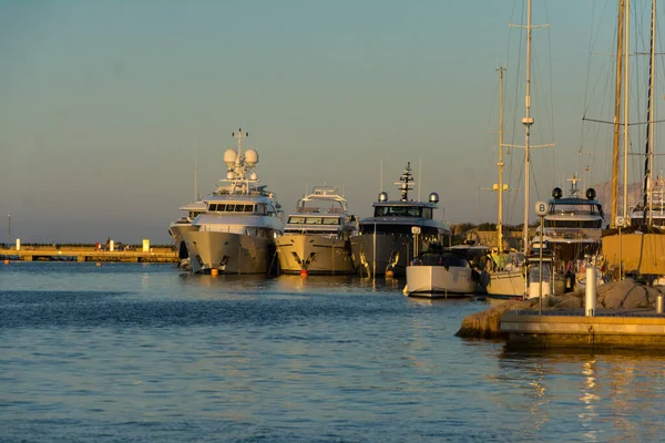 Olbia Sardinia Августа 2019 Года Maxy Yacht Olbia Harbour — стоковое фото