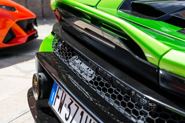 Porto Cervo Włochy Sierpień 2019 Samochód Sportowy Lamborghini Porto Cervo — Zdjęcie stockowe